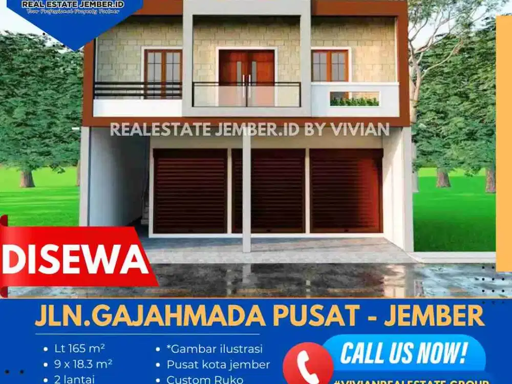 RUKO DI JLN GAJAHMADA PUSAT KOTA JEMBER