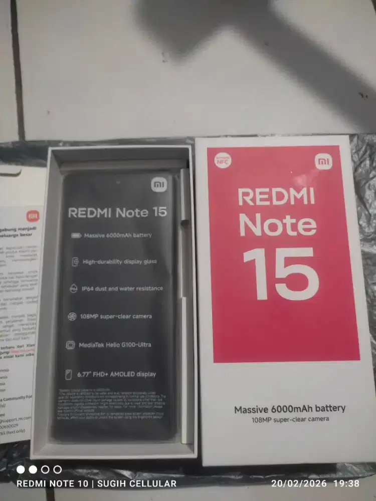 Redmi Note 15 8/256Gb New Open Box Garansi Resmi