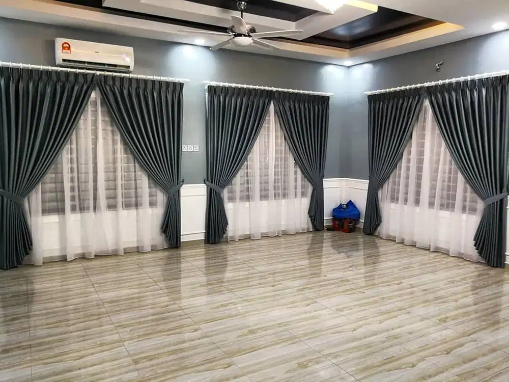 Beli Gorden Blackout Pasang Skat Klinik Hordeng Pintu Gordyn Vitrase