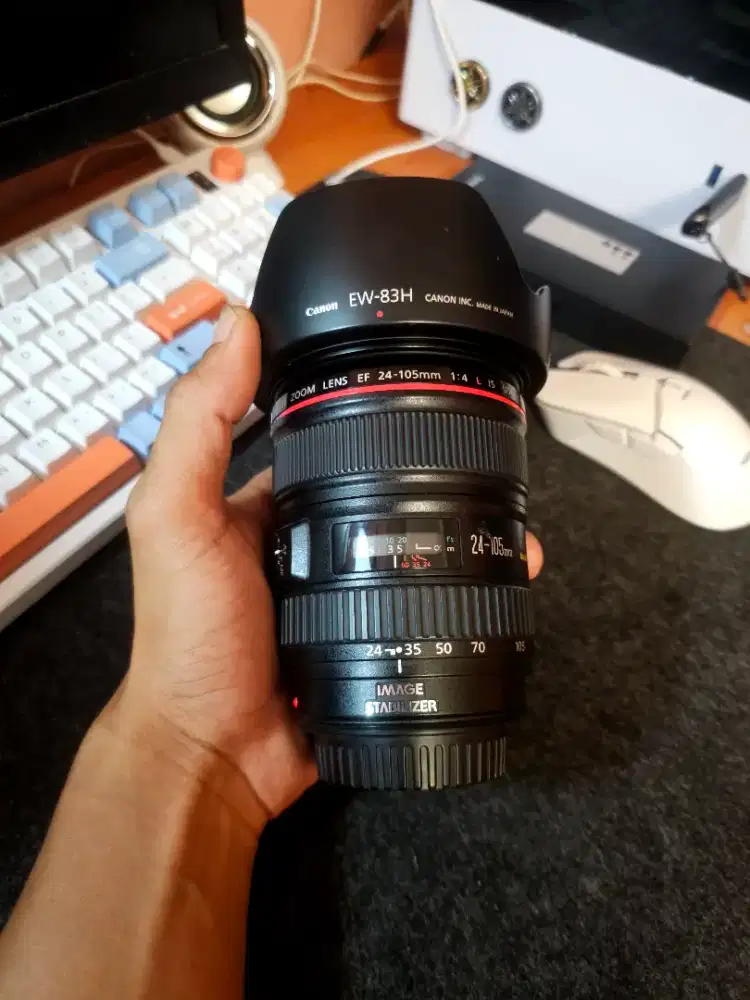 LENSA CANON EF 24-105MM F4 L IS USM MULUS