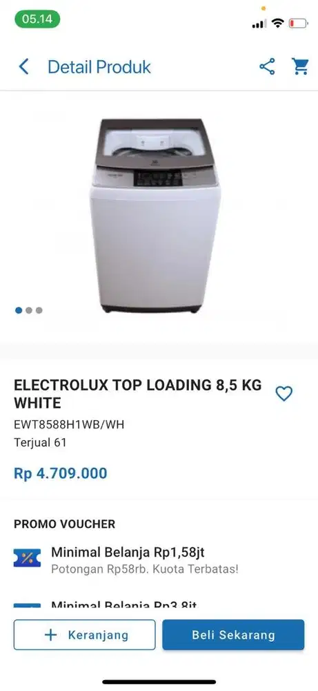 Mesin Cuci Electrolux