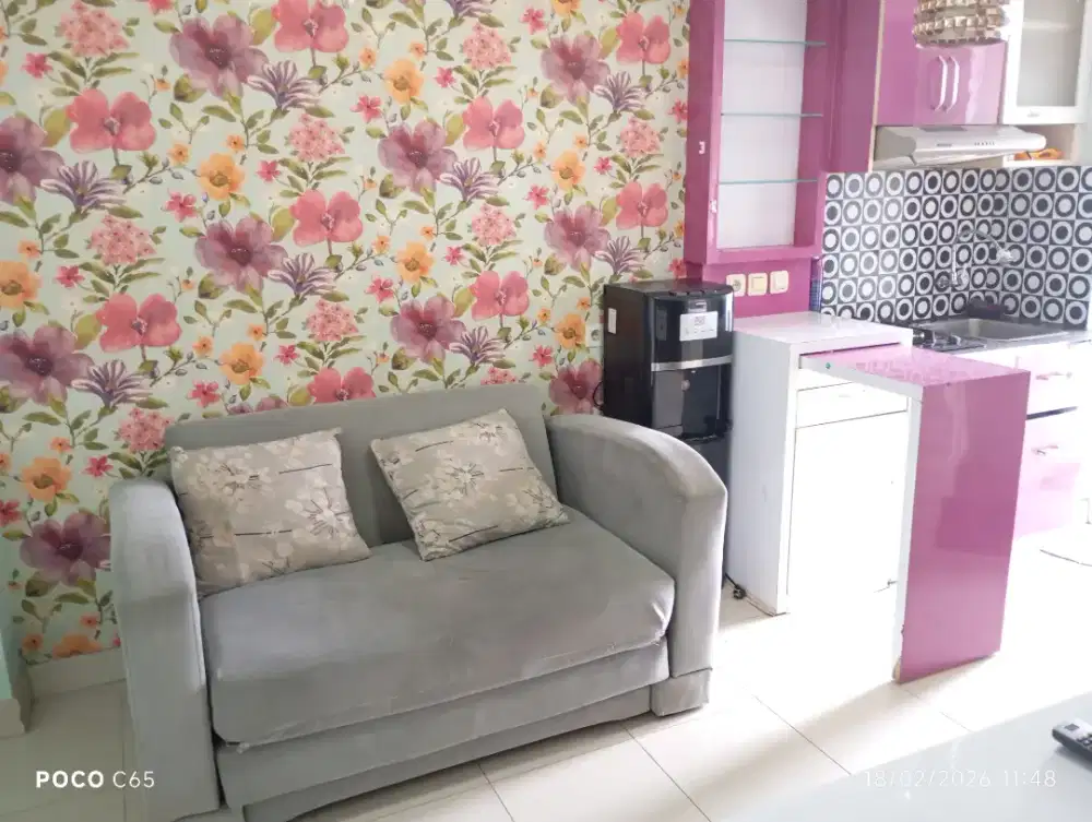 DIJUAL CEPAT BISA KPA/SHM UNIT DIATAS MALL APT BASSURA 2 KAMAR FURNIS