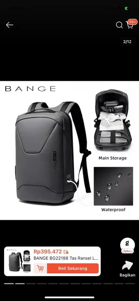 Jual backpack kerja baru