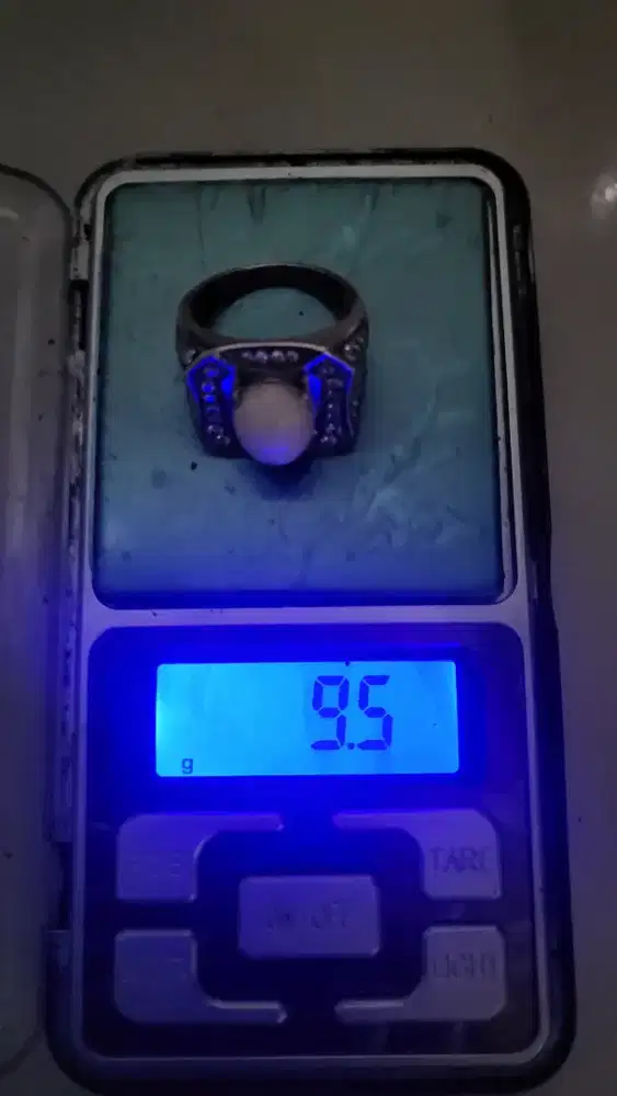 Batu kalimaya susu banten full jarong ring perak 925