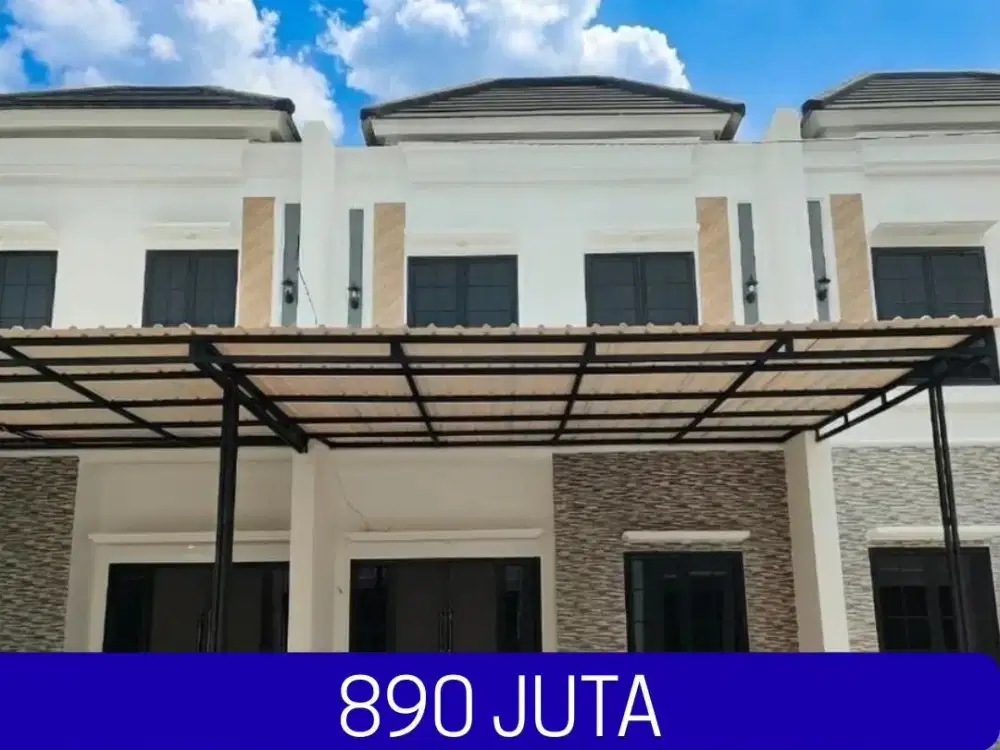 rumah 2 lantai siap huni 800 jutaan dekat tol jatiwarna