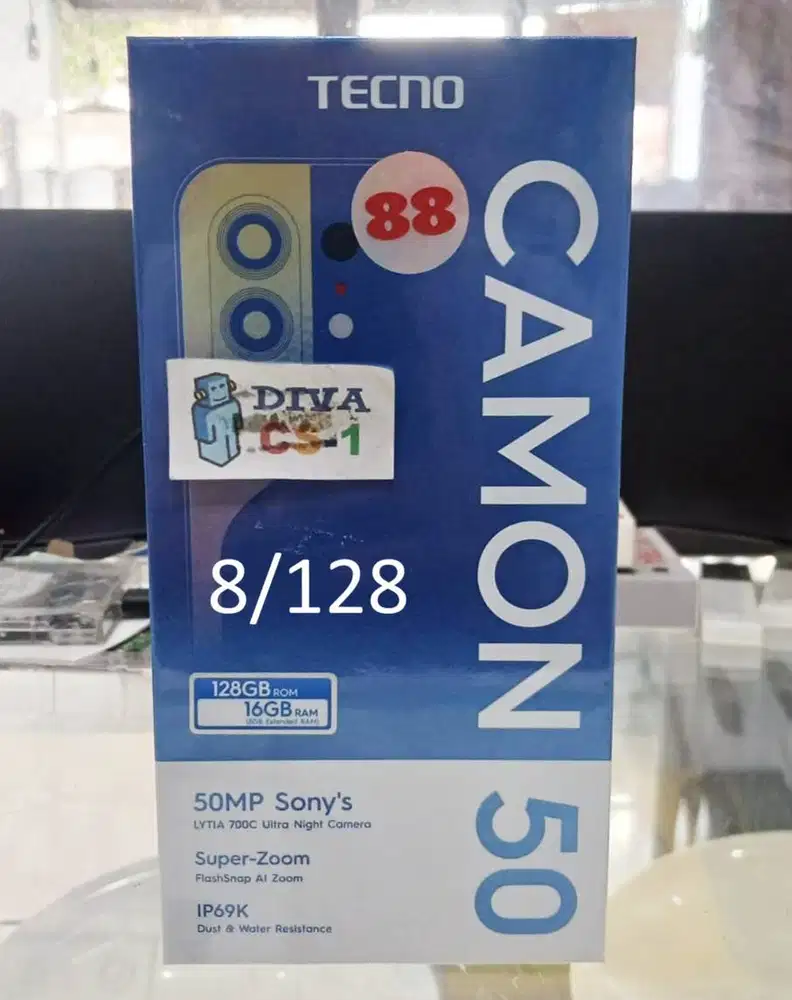 Tecno Camon 50 Helio G200 Ram 8Gb Camera 50Mp with OIS IP69 Anti Air