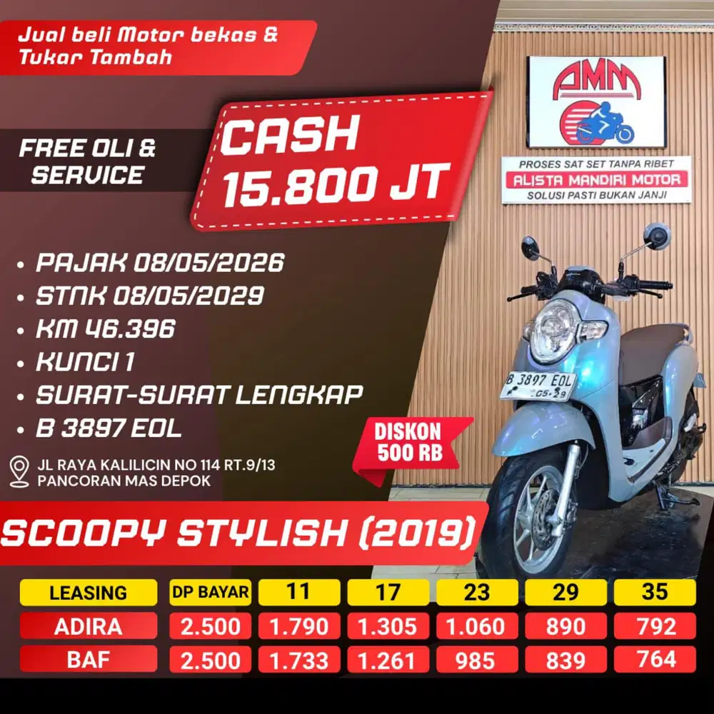 SCOOPY STYLISH 2014.ISTIMEWA MESIN N BODI TERJAMIN BISA NEGO