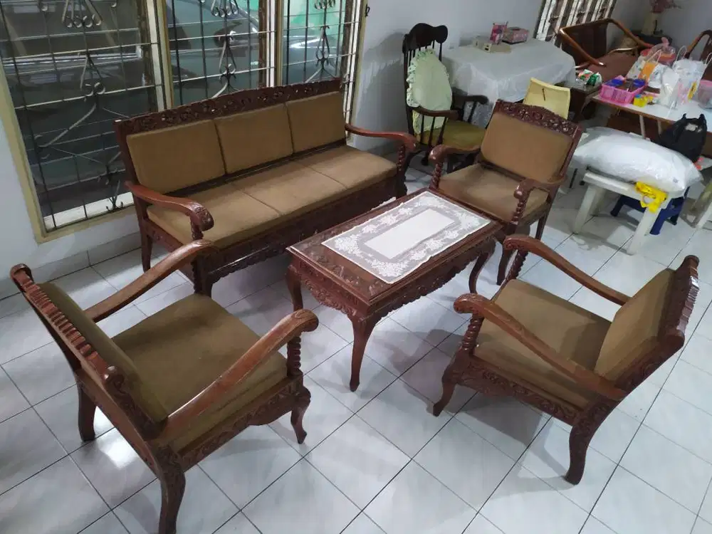 Sofa Jati Ukir ulir