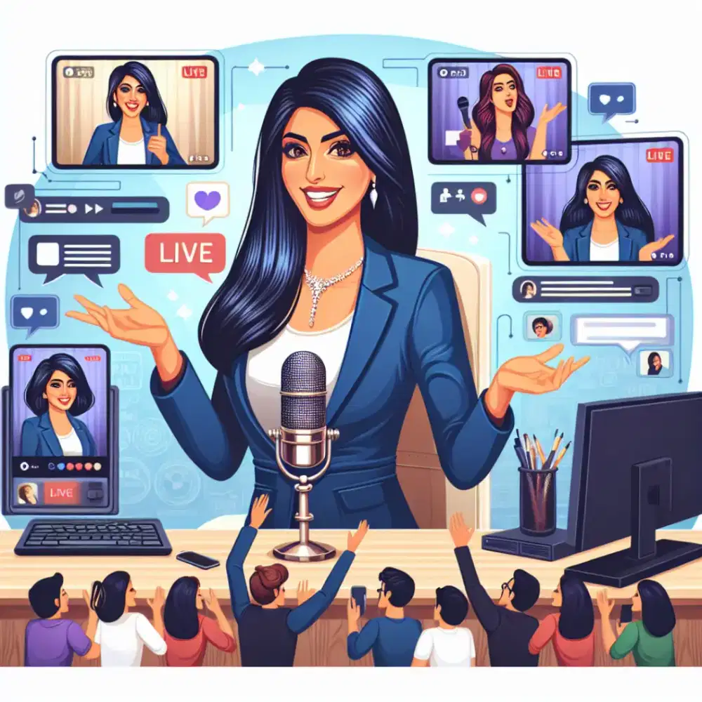 Host Live Streaming Produk Kaos Distro