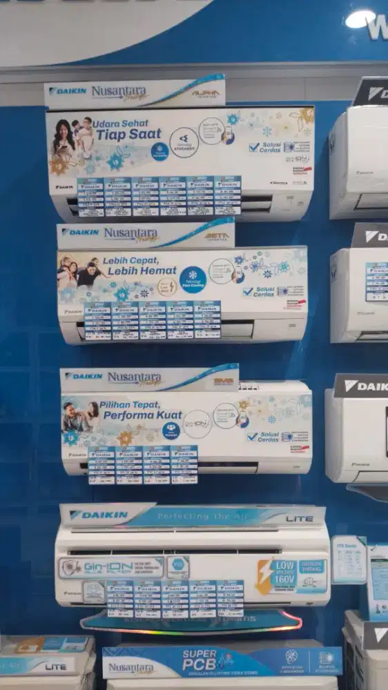 Ready AC Daikin Nusantara 1/2PK Standart Promo Cashback dan Cicilan
