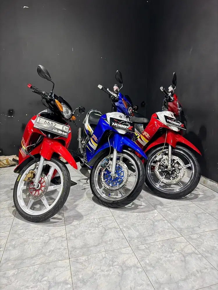 Suzuki satria hiu 120R Lscm merah hitam modif ninja hedon 2004,mantap