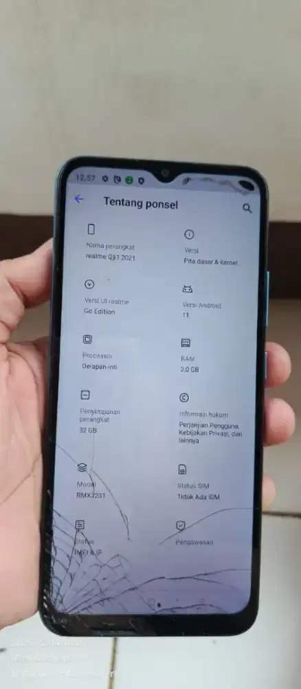 C11  2/32 mnus retak bawah normal smua