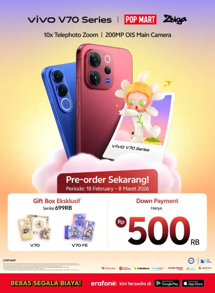 Pre order Vivo V70 dan V70Fe