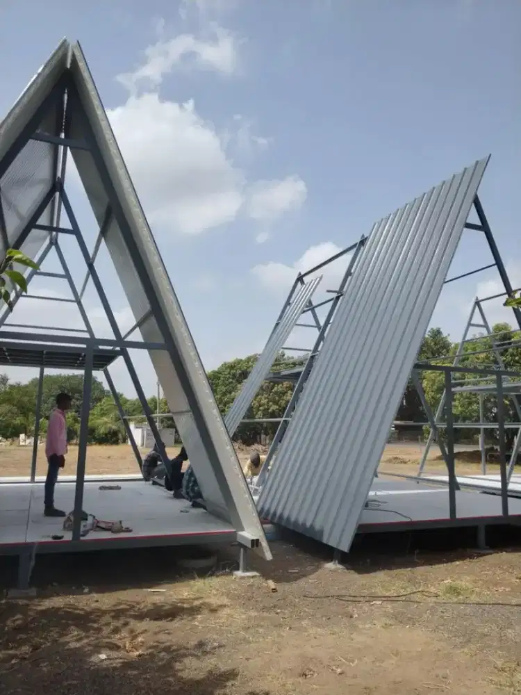 menzanin bangunan besi simpel berkualitas