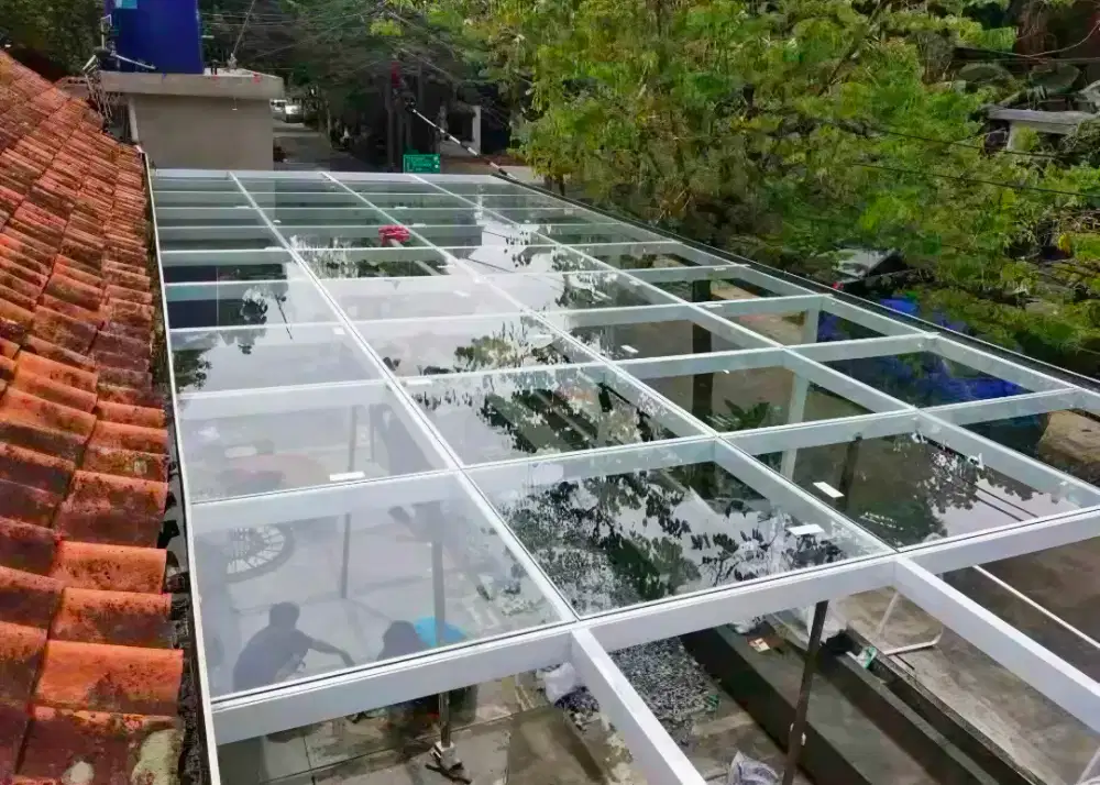 Pasang kanopi atap solarflat