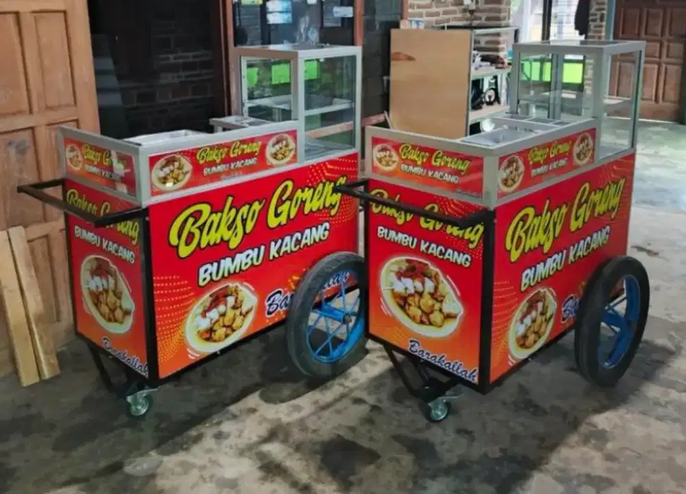 GEROBAK CILOK BAKSO DLL RODA kerjasaama DISEEWAKAN