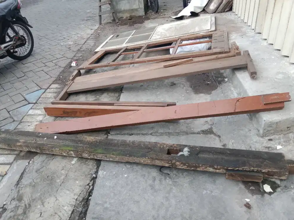 borongan kayu balok, jati bongkaran rumah