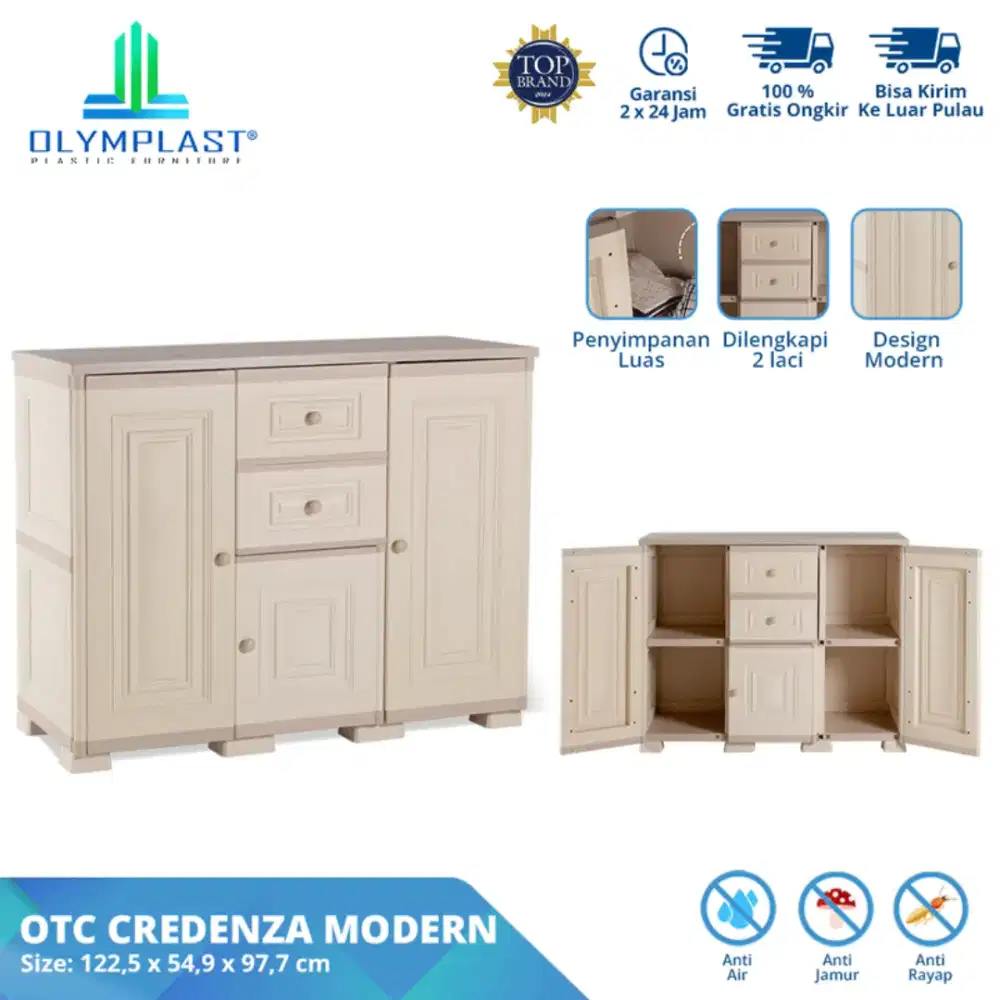 Lemari buffet Konsul bahan plastik Olymplast tebal original