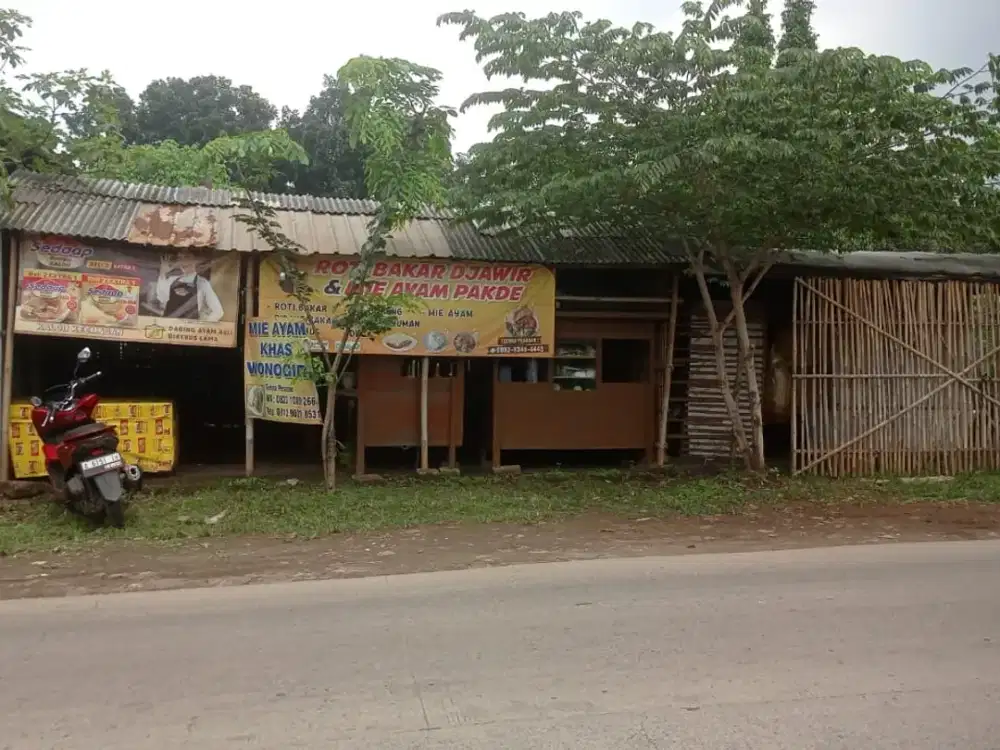 Tanah pinggir jalan raya setu bekasi cocok untuk komersil atau gudang