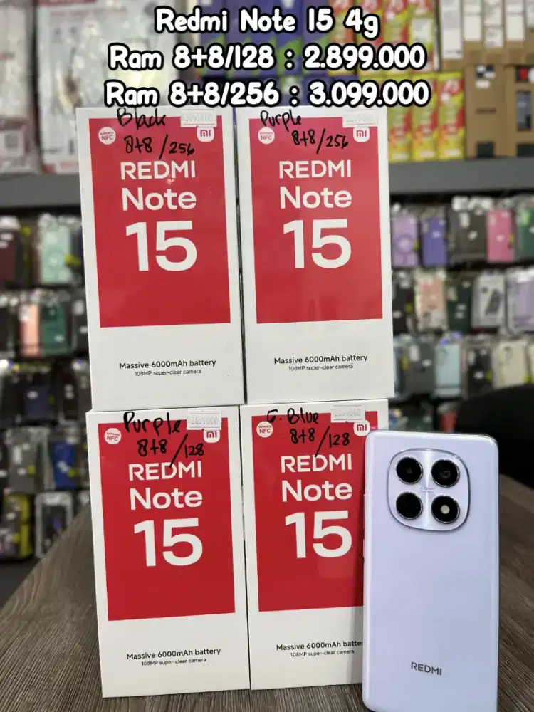 Readyy Redmi Note 15 4G All Variant!!