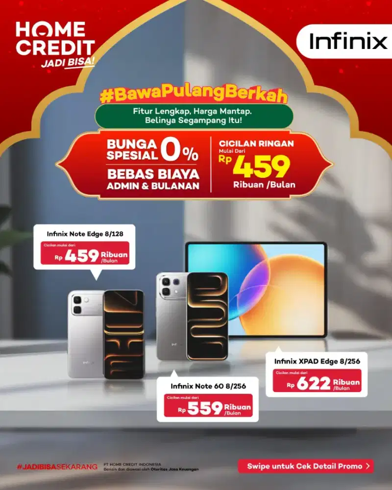 Segampang itu cicilan INFINIX NOTE EDGE RESMI TERBARU