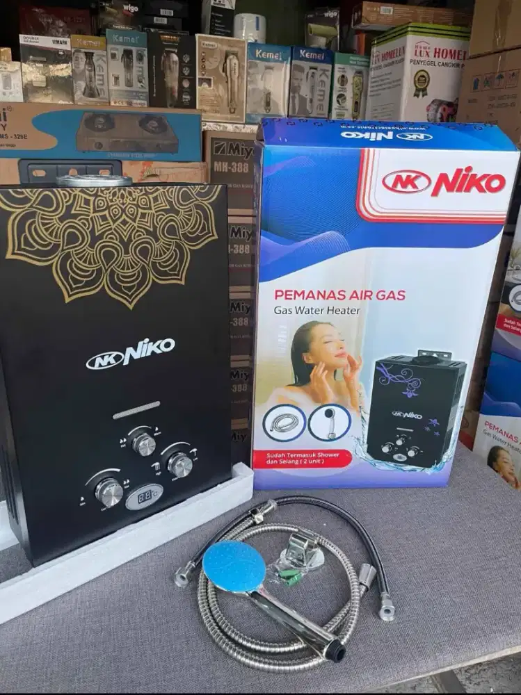 WATER HEATER BARU PAKAI GAS MERK NIKO GARANSI RESMI 1 TAHUN