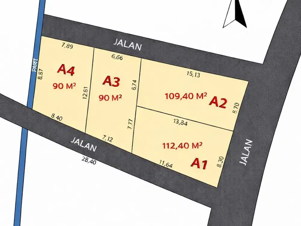 Tanah Pekarangan Jl. Palagan km 11, Lingkungan Perumahan & Pemukiman, udara sejuk asri lingkungan Nasionalis