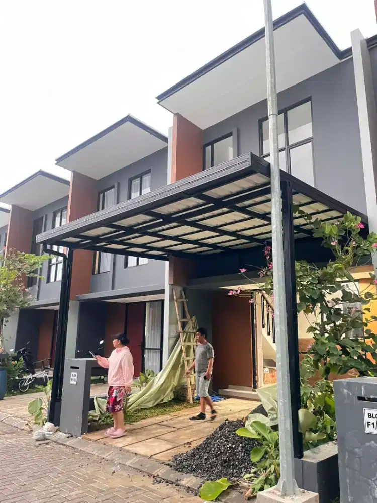 Pasang kanopi baja ringan