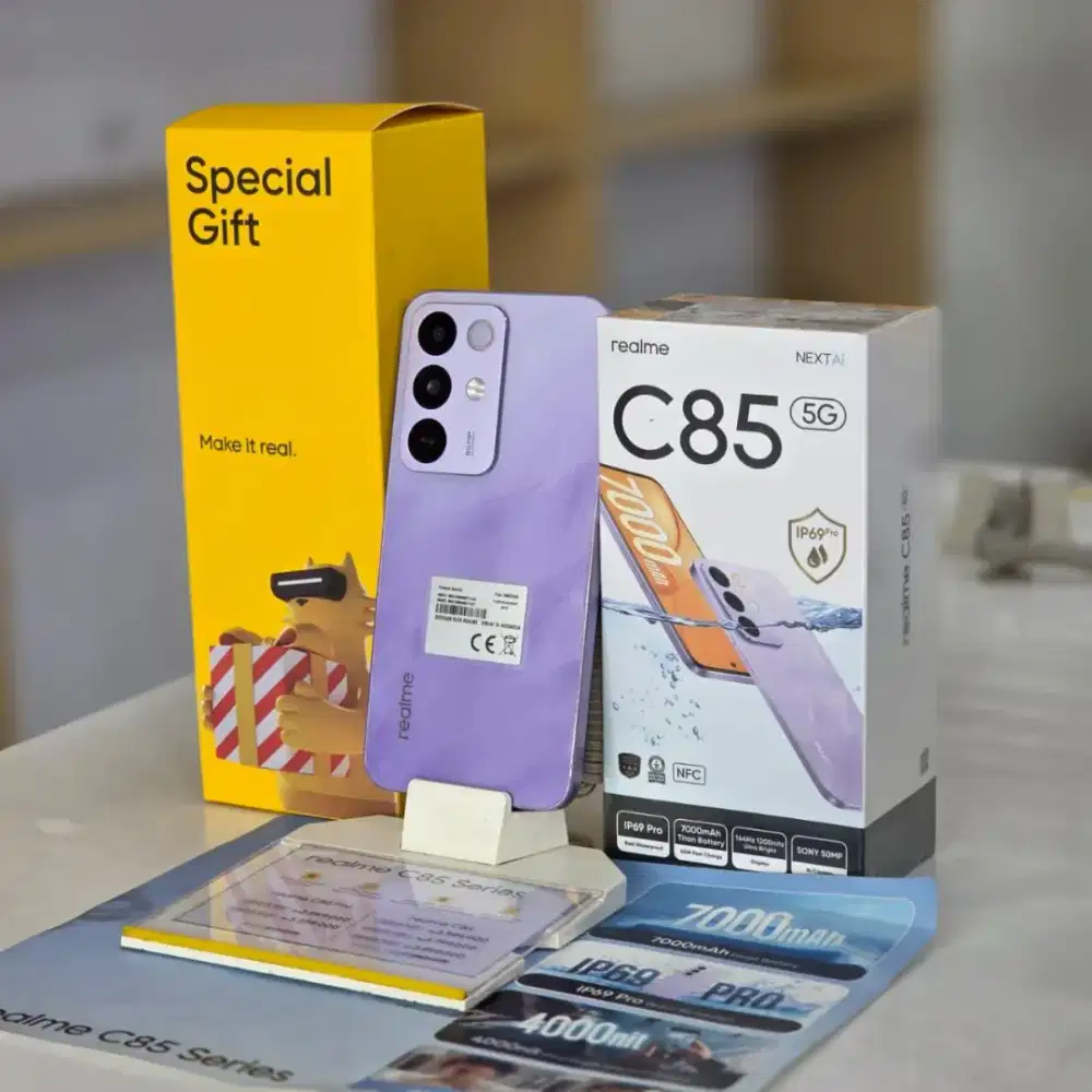 promo murah setiap pembelian Hp realme C85 dapat free tumblr