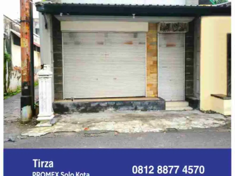 Sewa Ruko Kios Laweyan Sidoluhur