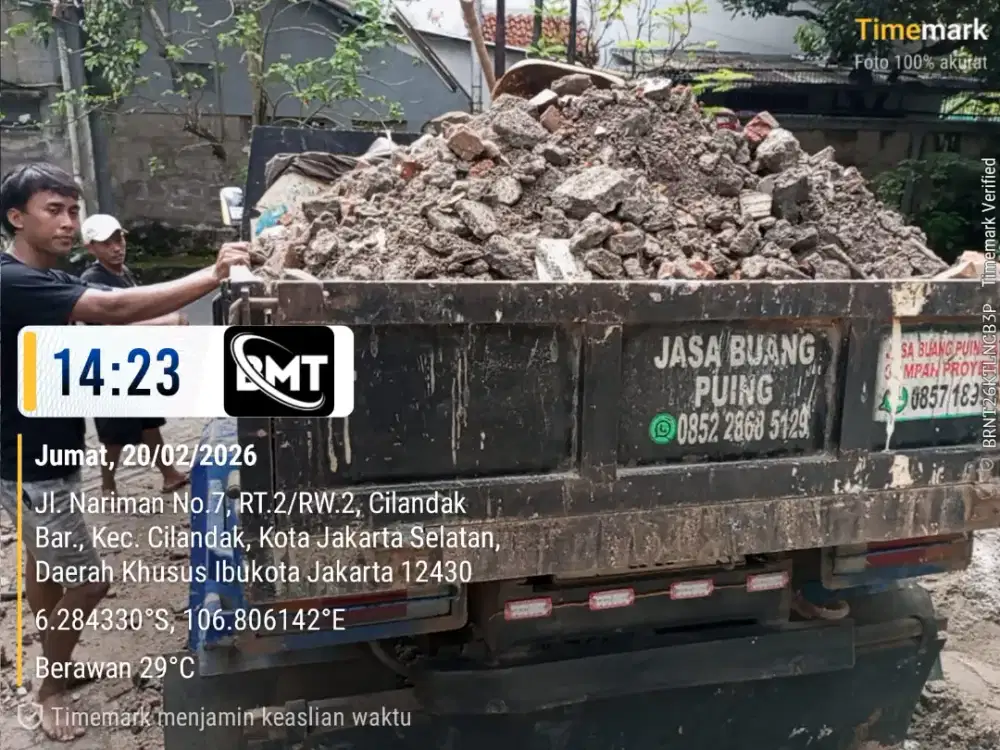 Jasa angkut puing dan buang sampah