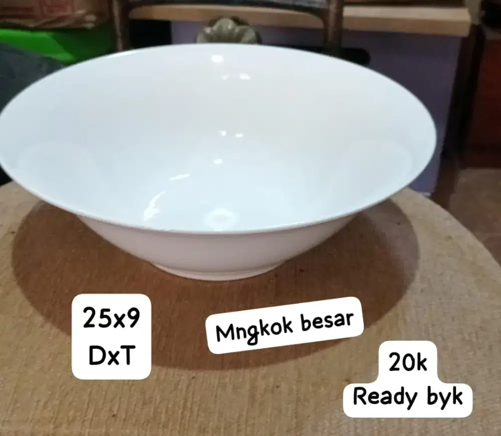 Mangkok keramik 25x9.@20