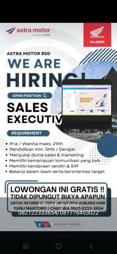 Marketing motor honda