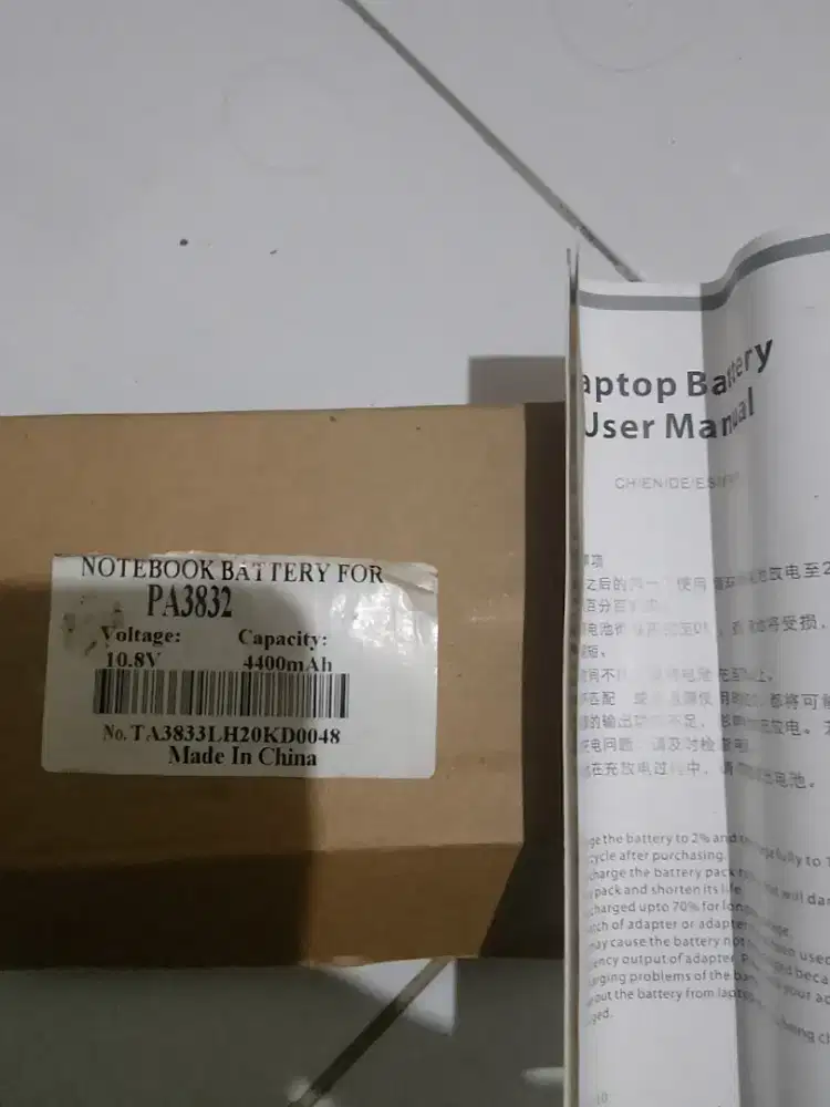 Batere Toshiba pa 3832