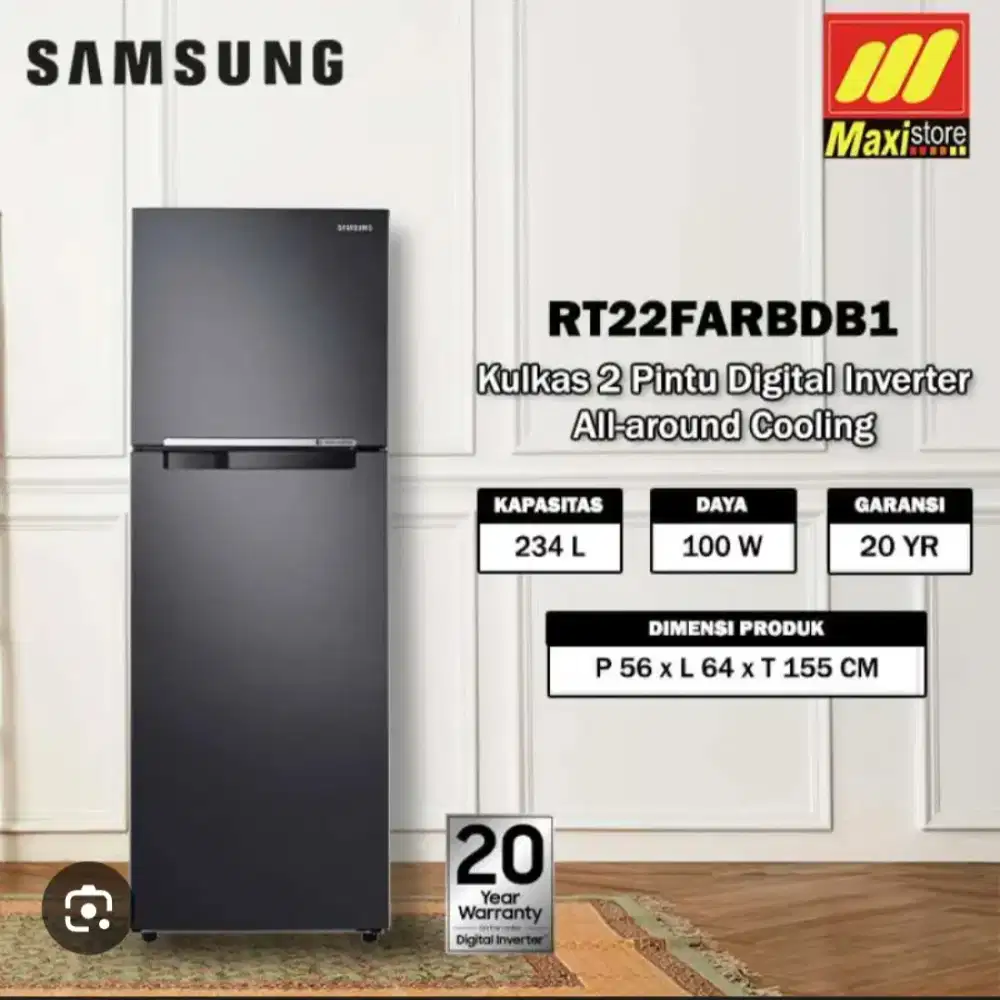 Kulkas samsung 2 pintu inverter
