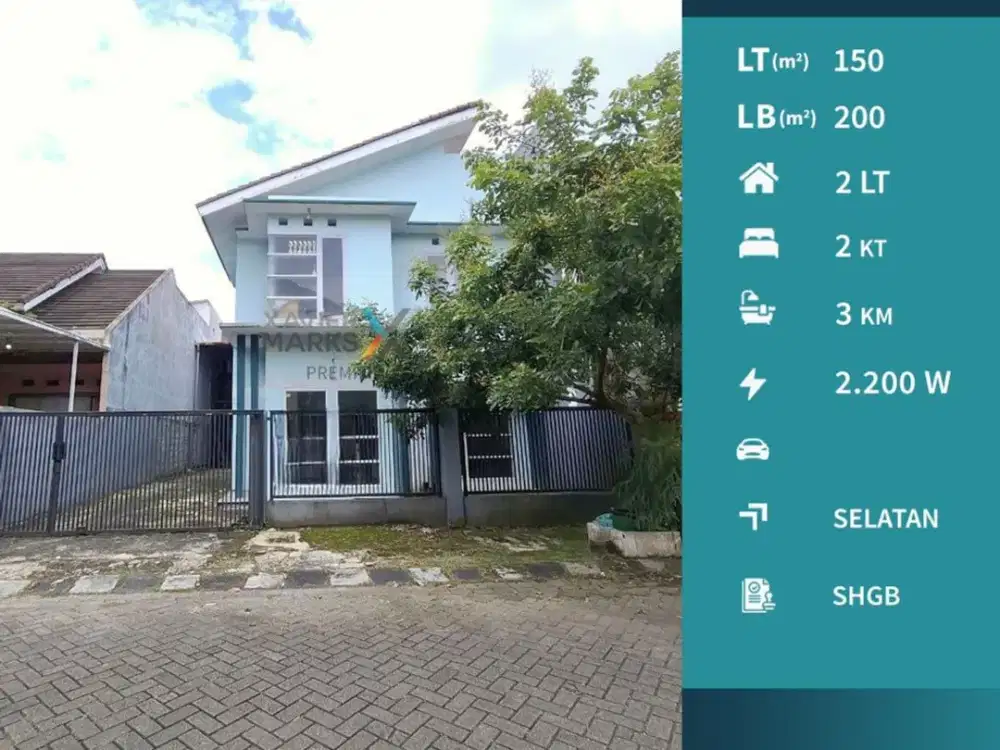 Dijual Rumah 2 Lt di Permata Jingga Lowokwaru Malang