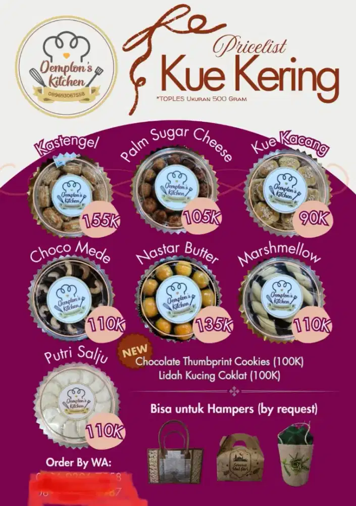 Paket Hampers kue kering buat lebaran