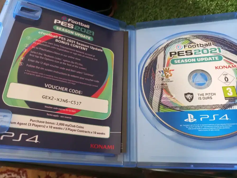 PES 2021 blueray disc PS4