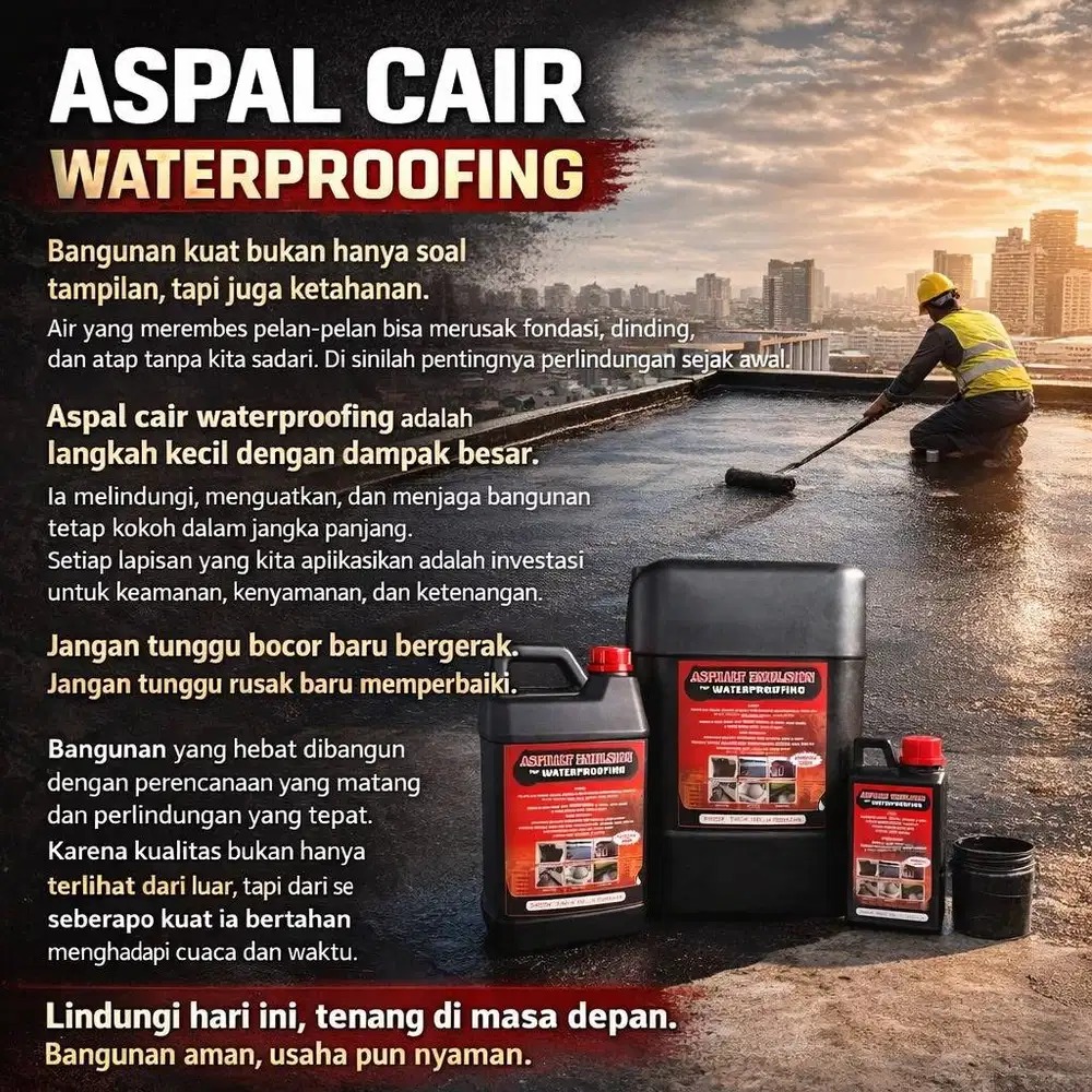 Aspal cair waterprofing