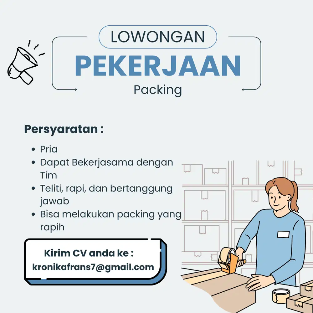 Lowongan Pekerjaan Packing Barang
