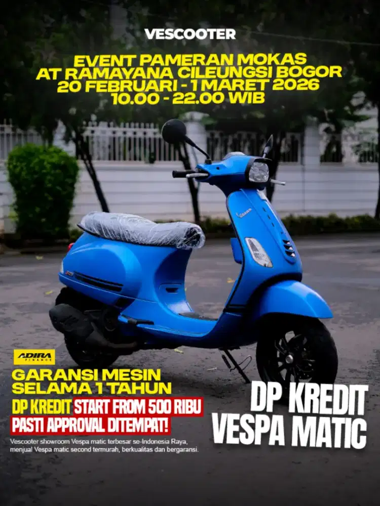 PIAGGIO VESPA S 125 IGET FACELIFT 2020 MURAH BISA KREDIT
