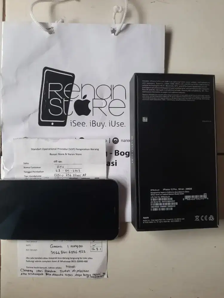 iphone 12 Pro 256 inter putih