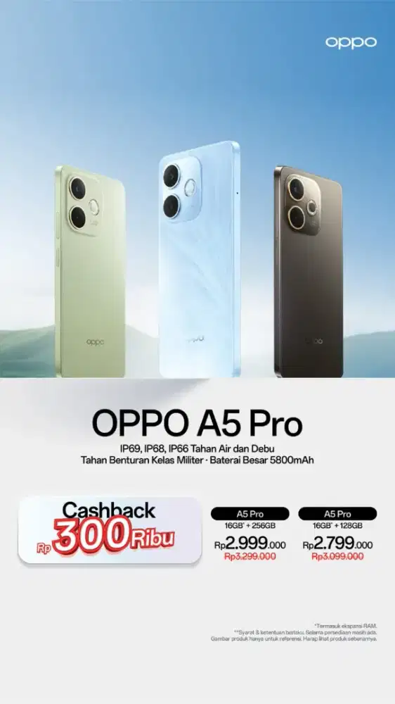 Oppo A5 Pro Tahan Air dan Tahan Banting
