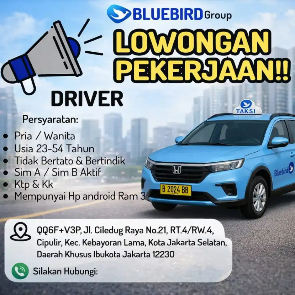Loker Driver Bluebird Cipulir