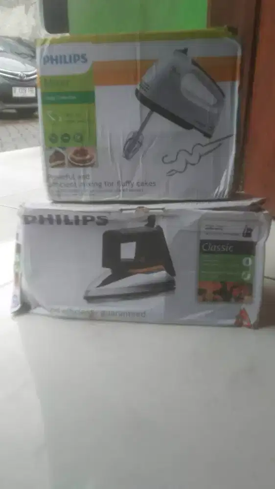 mixer & setrika philips.Kondisi Baru.Hadiah pabrik