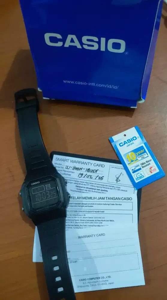 Jam Tangan Casio W-800H-1BVDF W-800H-1B W-800H