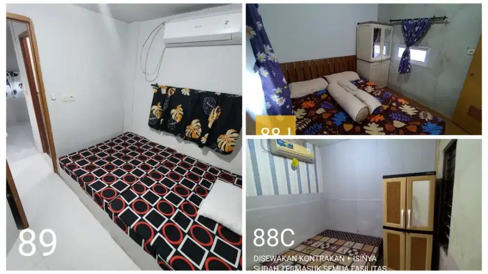 Kontrakan Murah 3 petak sdh ada perabot+AC cipadu prbatasan jaksel