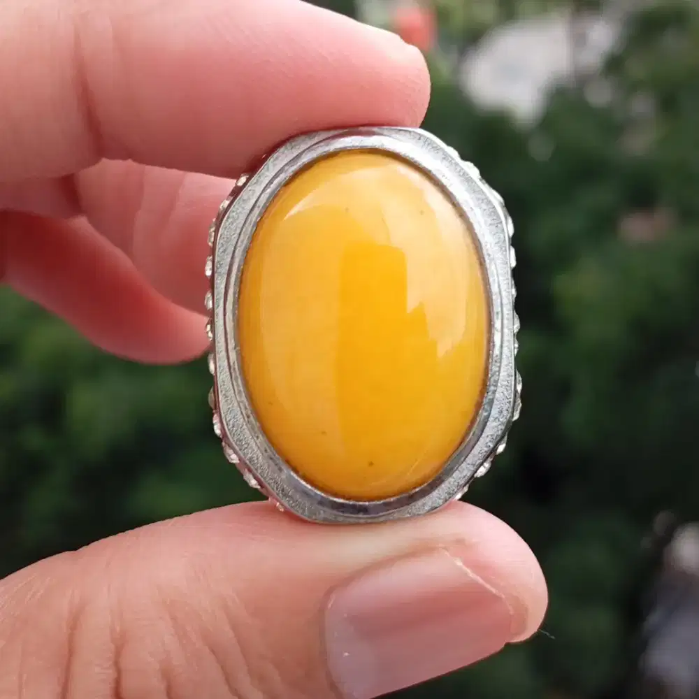 Natural yellow Quartize Quartz Treatment Color Batu Giok Kuning dim 25