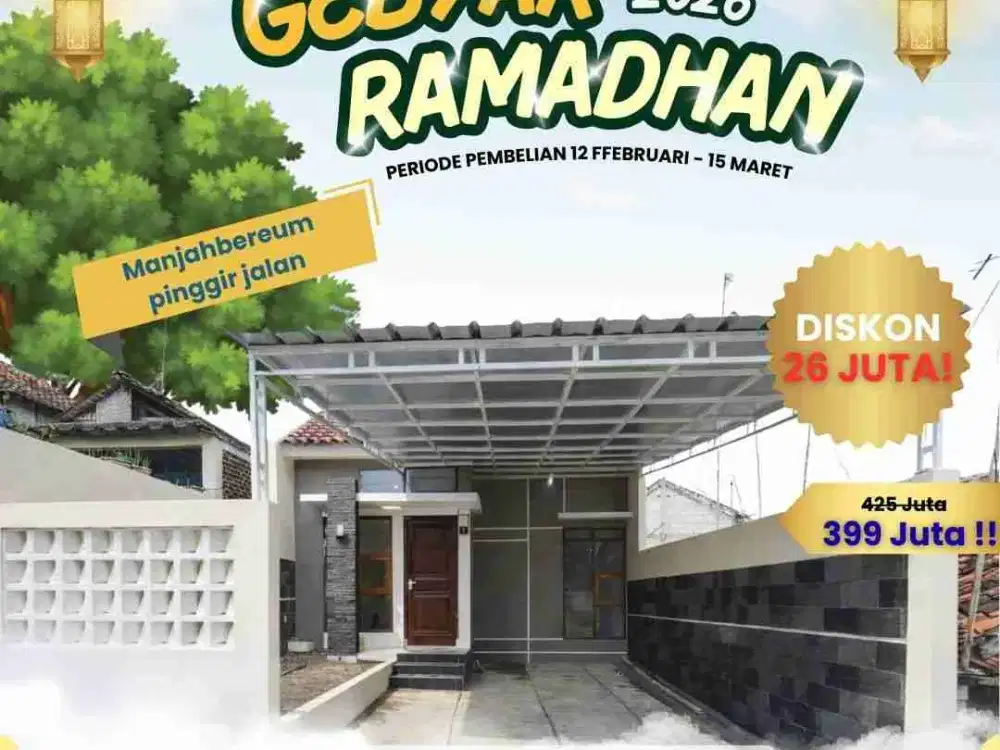 RUMAH SIAP HUNI CILEUNYI PROMO DISCOUNT AKSES VILLA BANDUNG INDAH