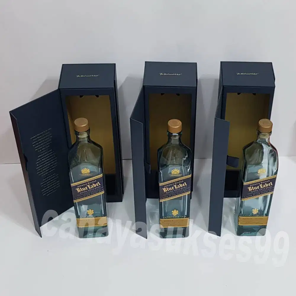 Botol Kosong Sijoni Label Biru Koleksi Pajangan Antik Dekorasi Kamar